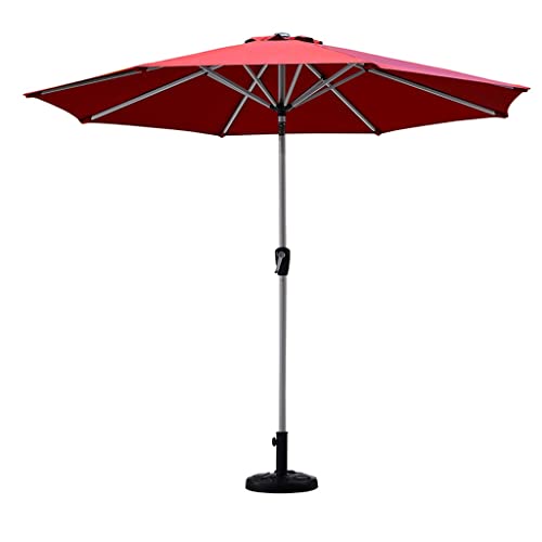 Parasol Balkon Regenschirm Garten Regenschirm Zentrum Säule Regenschirm Außensonne Regenschirm Garten Regenschirm Außensist Regenschirm Stall Regenschirm Balkon(Rosso) von OYYMTE