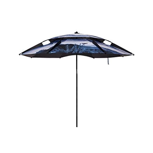 Regenschirm Regenschirm Regendicht verdickte schwarze Kleber Sonnenschutzmittel Fisch Regenschirm Anti-Ultraviolette Sonnenschand im Freien im Freien Big Fishing Regenschirm(A,2.0M) von OYYMTE