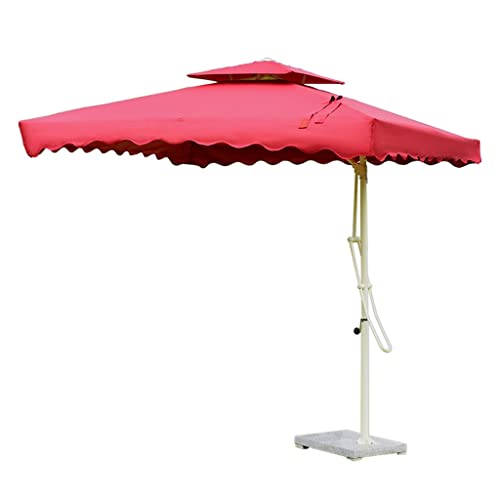 Regenschirme im Freien große Gartenmauer Balkon Regenschirme Patio Regenschirme Werbung for Doppeldeck Sonne Regenschirme Schwimmbad(2.5M) von OYYMTE