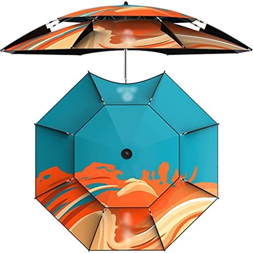 Sonnenschirm for den Außenbereich, verdickter Sonnenschutzschirm aus Oxford-Stoff, 360-Grad-Universal-Sonnenschirm, wasserdicht, lackiert, einfach zu installieren(A,2m/6.6ft) von OYYMTE