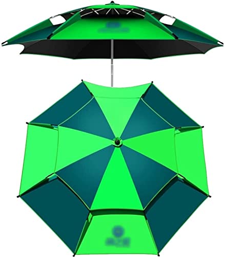 Sonnenschirme for den Außenbereich, verdickter Oxford-Schirm, wasserdichter Angelschirm mit 360 °-Universalneigung, einfach zu installieren, grün, 2,2 m von OYYMTE