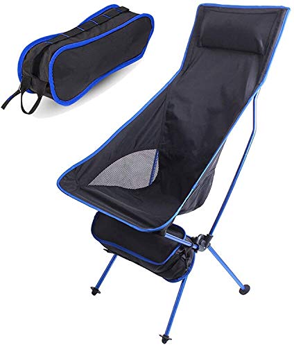 Tragbare Folding Outdoor Camping Stühle Oxford Tuch Extended Camping Angelabschnitt Picknick Barbecue Strand Ultralight Stühle (Farbe: Orange)(Blu) von OYYMTE