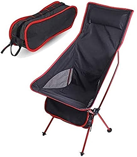 Tragbare Folding Outdoor Camping Stühle Oxford Tuch Extended Camping Angelabschnitt Picknick Barbecue Strand Ultralight Stühle (Farbe: Orange)(Rosso) von OYYMTE