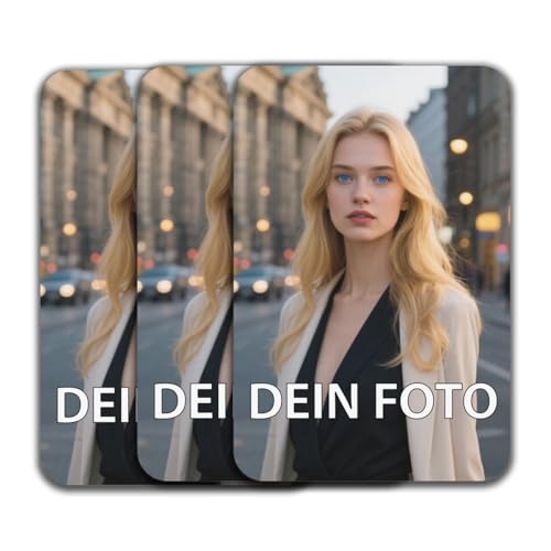 Kühlschrankmagnet Personalisiert mit Foto Text Ihrem Bild, für Büro und Küchenschrankmagnete wasserfester Kühlschrankaufkleber Heimdekoration 3 Stück (6cm*9cm Rechteck-Acrylic) von OYZLWXY