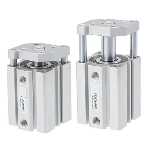1 stücke TACQ12 16 20 25 32 40 50 63 80 Dünne Drei Achsen Drei Stange Kompakte Zylinder Mit Guider 5~100mm Hub Doppeltwirkend(40mm Without Magnet,TACQ12 (Bore 12mm)) von OYmFUIEeK