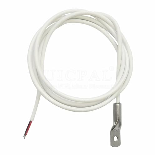OYmFUIEeK DS18B Temperatursensormodul Sonde 304 Edelstahl OD 3,0 MM Wasserdicht Staubdicht Sensoren Kabel Weiß 100CM Länge(M3x6x30) von OYmFUIEeK