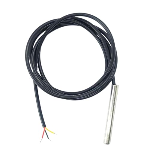 OYmFUIEeK DS18B Temperatursensorsonde 304 Edelstahl 6 * -MM OD 3,0 MM Wasserdicht Staubdicht Sensoren Kabel 1M Länge(20x7.5x3.6 Head) von OYmFUIEeK