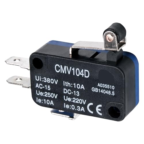 OYmFUIEeK Kleiner Grenzschalter der CMV10-Serie, Mikrotaster mit langem Griff, Öffnungsgrenzsensor und Rolle(CMV105C) von OYmFUIEeK