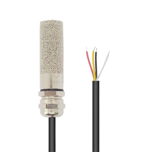 OYmFUIEeK Temperatur Feuchtigkeit Sensor Sonde Kabel Metall Kopf Digitale Kapazität Sensoren 1M Länge I2C Ausgang SHT20 SHT30 SHT40 SHTC3(SHT40 Style A) von OYmFUIEeK
