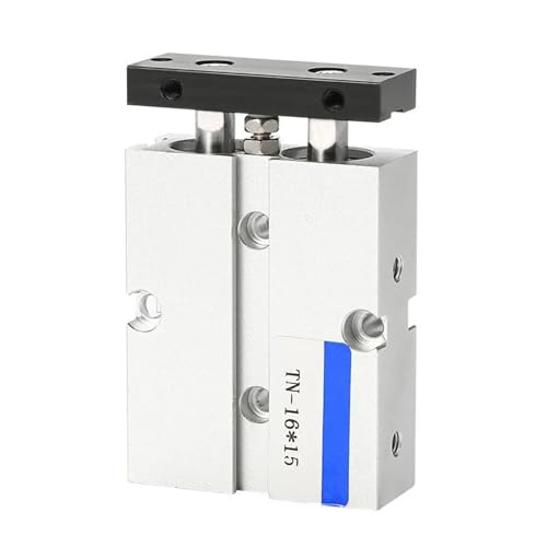 TN-Luftzylinder Bohrung 10 16 20 25 32 mm Doppelachsen-Wirktyp Pneumatischer Luftzylinder Hub 10-200 mm mit Magnet(Stroke 45mm,TN16) von OYmFUIEeK