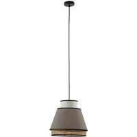 Pendelleuchte skandinavisch - 35 x 120 cm - Naturfarben & Taupe - KLAUS von Vente-unique