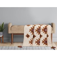 Sofaüberwurf getuftet - 130 x 180 cm - Baumwolle - Mehrfarbig - MAGNA von OZAIA