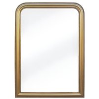 Spiegel Vintage - 80 x 110 cm - Paulowniaholz - Goldfarben - HELOISE von OZAIA
