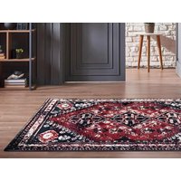 Teppich orientalisch - 160 x 230 cm - Rot & Schwarz - SYLHET von OZAIA
