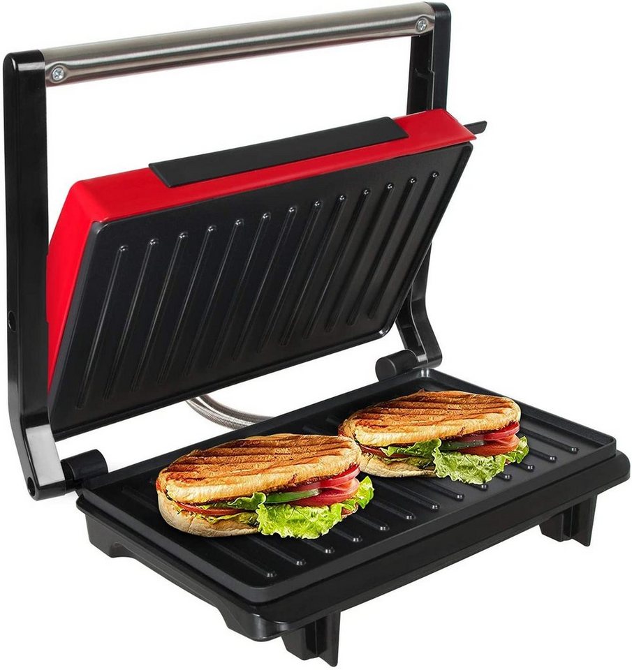 Gotoll Kontaktgrill GL311, 750 W, Sandwichtoaster Panini Sandwich Maker Tischgrill Elektrogrill von Gotoll