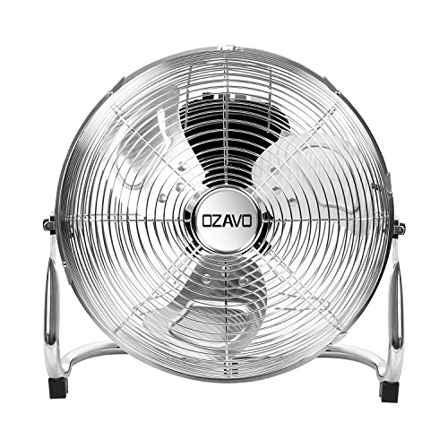 OZAVO Standventilator, Windmaschine ⌀45 cm mit 3 Laufgeschwindigkeiten, Bodenventilator Power, Tischventilator Metall, Luftkühler, verstellbare Neigungswinkel, 80 W OZAVO Standventilator, Windmaschine ⌀45 cm mit 3 Laufgeschwindigkeiten, Bodenventilator Power, Tischventilator Metall, Luftkühler, verstellbare Neigungswinkel, 80 W von OZAVO