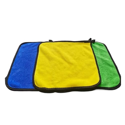 3/10/30 Stück superweiche Mikrofasertücher for Autowaschen, Trocknen und for die Karosseriepflege – super saugfähig, Autoreinigungstücher for Auto, Zuhause, Glas und mehr.(Yellow-30x40CM(30PCS)) von OZDTLP