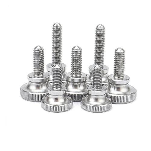 GB834 Edelstahl gerippt Kopf Schritt Daumenschraube M2 M2.5 M3 M4 M5 M6 M8 M10 Metrisch hohen Kopf manuelle Einstellschrauben(M2.5x8mm 5pcs) von OZDTLP