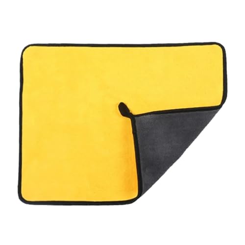 OZDTLP 2er-Pack 30 x 30 cm Mikrofaser-Autowaschtücher, super saugfähige und Kratzfeste Reinigungstücher, geeignet for die Autopflege, Haushalts- und Küchenprodukte, wiederverwendbar(Blue Front) von OZDTLP