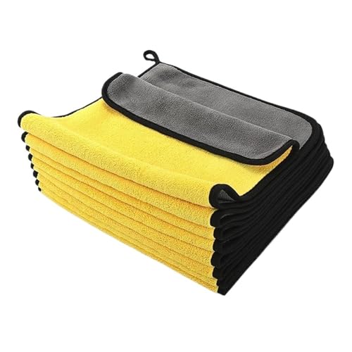 OZDTLP 3/5/10 Stück Extra Weiche Mikrofasertücher for Waschen, Trocknen Und Detaillieren des Autos – Kratzfreies, Saugfähiges, Wiederverwendbares(10pcs) von OZDTLP