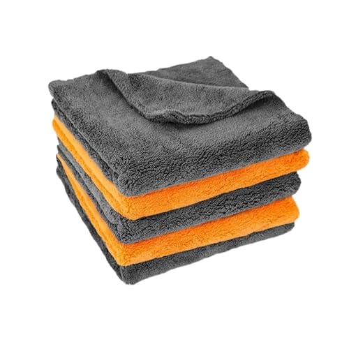 OZDTLP 40X40cm Mikrofasertücher Autopflege Waschen Verdicken Handtuch Auto Detaillierung Trockentuch Reinigungswerkzeug Autowaschzubehör(Gray,2PCS) von OZDTLP