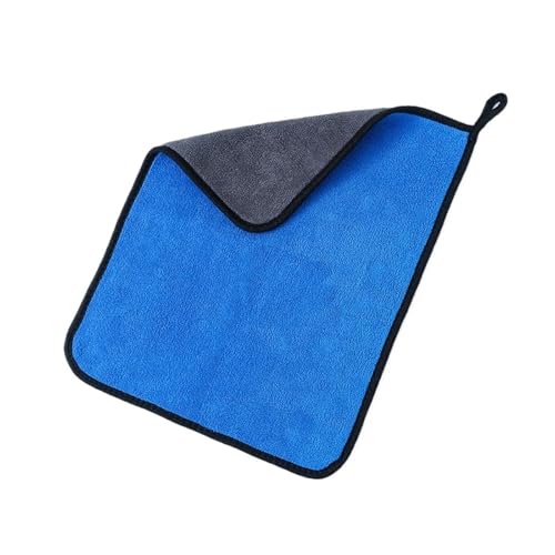 OZDTLP Autohandtuch Autopflege Autoprodukte Mikrofasertuch for Autowaschzubehör Autoreinigungstücher Mikrofasertuch(Blue,5PCS_30X40CM) von OZDTLP