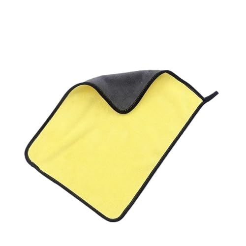 OZDTLP Autohandtuch Autopflege Autoprodukte Mikrofasertuch for Autowaschzubehör Autoreinigungstücher Mikrofasertuch(Yellow,3PCS_30X30CM) von OZDTLP