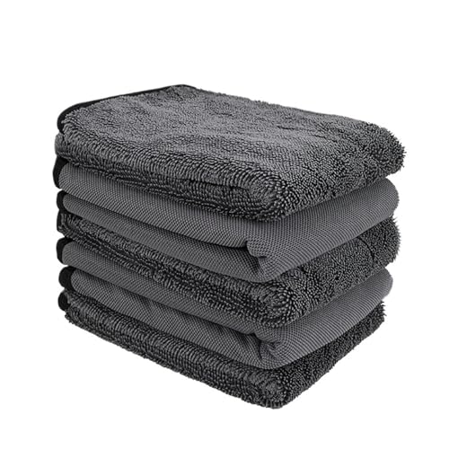 OZDTLP Mikrofaser-Autowaschtücher – Ultraweiche, schnelltrocknende Reinigungstücher for die Auto-, Fahrzeug- und Karosseriepflege – Autowaschzubehör(40X40cm 3PCS) von OZDTLP