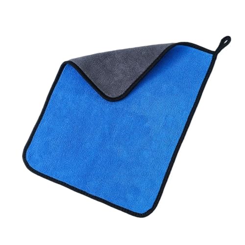 OZDTLP Mikrofasertücher for Waschen und Reinigen von Autos – Ultraweiche, saugstarke Tücher for Reinigen von Haushalts- und Küchengeräten(Blue,3 PCS_30X60CM) von OZDTLP
