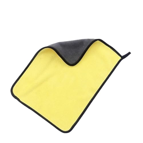 OZDTLP Mikrofasertücher for Waschen und Reinigen von Autos – Ultraweiche, saugstarke Tücher for Reinigen von Haushalts- und Küchengeräten(Yellow,3 PCS_30X60CM) von OZDTLP