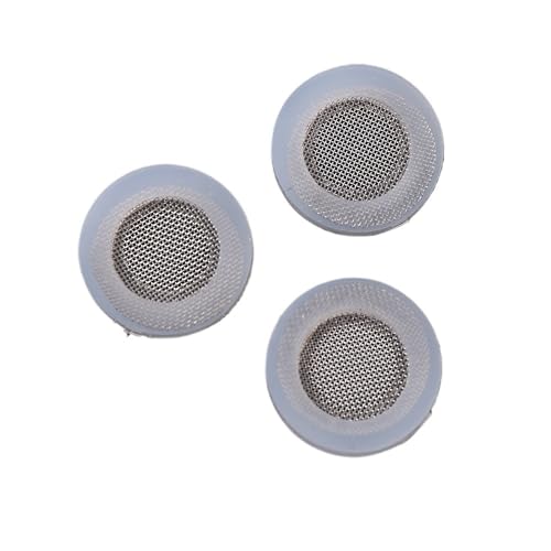 Dichtung O-Ring Schlauchscheibe Flache Gummischeibe mit Sieb for Wasserhahntülle 1/2“ 3/4” 40 Mesh Gummischeibe 10 Stk(60 mesh) von OZFENGH