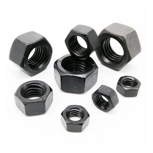 B Klasse 8.8 Stahl Sechskantmutter Sicherungsmutter Flanschmutter Feingewinde Flanschmutter(50pcs M1.6) von OZFJJWY
