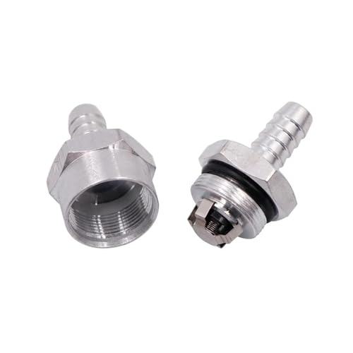 Kraftstoffrückschlagventil aus Aluminiumlegierung, Wege-Rückschlagventil for Benzin-, Wasser- und Kraftstoffleitungen, 6/8/10/12 mm(6MM) von OZFJJWY