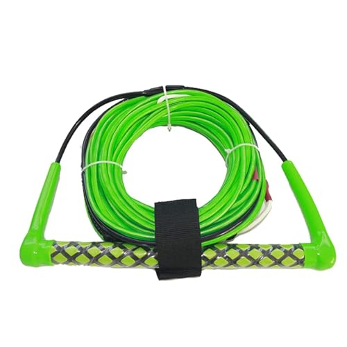 OZLCUA Waterboard-Seil Wasserski-Wakeboard-Kniebrett-Seil for Bootfahren 3-teiliges Wasserski-Wassersport-Seil – 23 m Wasserski-Surfen-Seil mit schwimmendem Griff Wasser Ski Seil(Color:Green) von OZLCUA