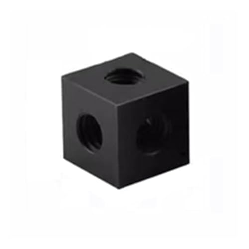 10 Stück M3 M4 M5 M6 Schwarzes Aluminium Sechsseitige Festblock-Verbindungsmuttern Acryl-Chassis-Komponenten for elektrische Vierkantmutter(20X20X20-M6) von OZLIYY