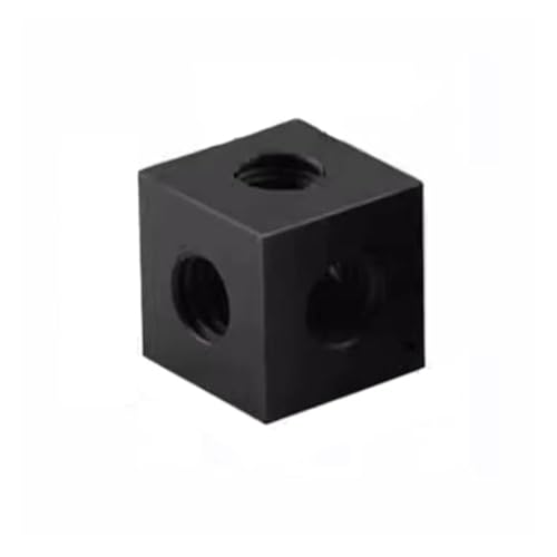 1PCS 3D Drucker Befestigung Stück Teile M8 M10 Mutter Block Stecker Cube Schraube DIY Zubehör(Black,1pcs 25X25X25 M8) von OZLIYY