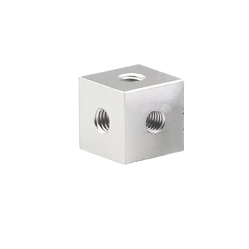 1PCS 3D Drucker Befestigung Stück Teile M8 M10 Mutter Block Stecker Cube Schraube DIY Zubehör(Silver,1pcs 30X30X30 M10) von OZLIYY
