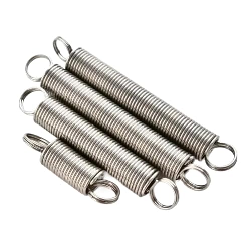 2 Stück 1,0 mm Drahtdurchmesser 10 Außendurchmesser Edelstahl-Zugfedern gezogen kleine Zugfeder 25-60(1.0mmx30mm) von OZLIYY
