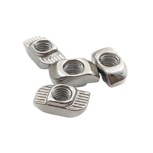 M3 M4 M5 M6 M8 Hammerkopf-T-Mutter Drop-In-Befestigungsverbinder-Schiebemutter for EU 2020 3030 4040 4545 Aluminiumprofil(20-M5 100pcs) von OZLIYY