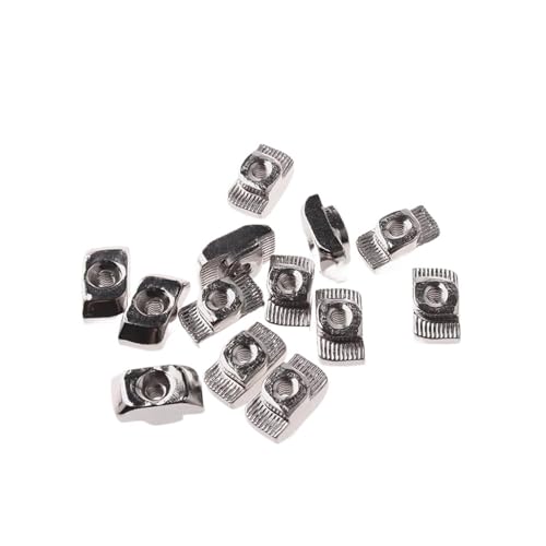 M3 M4 M5 M6 M8 Schlitz-T-Mutter, Schiebe-T-Mutter, Hammer-Drop-In-Befestigungsanschluss for Aluminiumprofile der EU-Serie 20 30 40 45(20PCS,45-M5) von OZLIYY