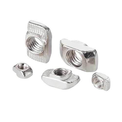 M3 M4 M5 M6 M8 T-Mutter T-Befestigungsmutter Hammerkopf Drop-In-Mutter for 3D-Drucker 2020 3030 4040 4545 Aluminiumprofil 10/100 Stück(20-M3 100pcs) von OZLIYY