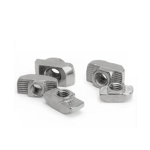 M3 M4 M5 M6 M8 T-Mutter T-Mutter Hammer Drop In Gleitmutter Befestigen 1515 2020 2525 3030 4040 4545 EU Aluminium Extrusion 10-100PCS(45-M6 10PCS) von OZLIYY