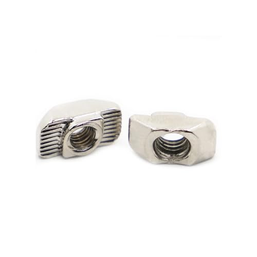 M3 M4 M5 M6 M8 Vernickelte Verbinder T-Muttern Hammerkopf T-Muttern for Aluminiumprofile der Serien 20/30/40/45(20-M5 20pcs) von OZLIYY