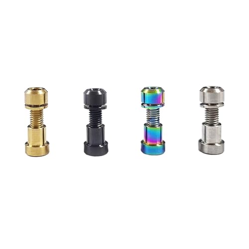 OZLIYY Legierung TC4 Vorbauschrauben M5x18mm Fahrradlenker-Vorbauschraube mit Unterlegscheibe Rennrad-Vorbau-Riser-Schraube(M5-18mm Glod) von OZLIYY