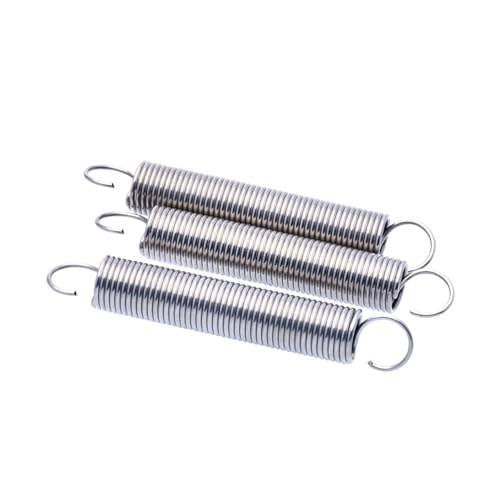 S-Haken aus Edelstahl, zylindrisch, spiralförmig, Rückzugsverlängerung, Zugfeder, Drahtdurchmesser 0,8–1, mm(70mm(2pcs),8mm,1.0mm) von OZLIYY