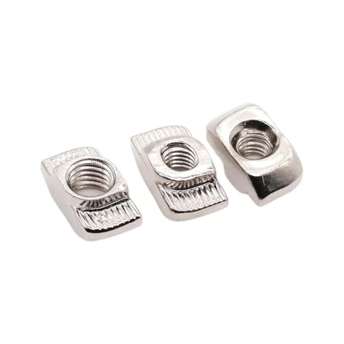 T-Muttern M3 M4 M5 M6 M8 Schlitz T-Mutternblock Hammerkopf Befestigungsmutter for 3D-Druckerzubehör 2020 3030 4040 4545 Aluminiumprofil(20-M5 10pcs) von OZLIYY