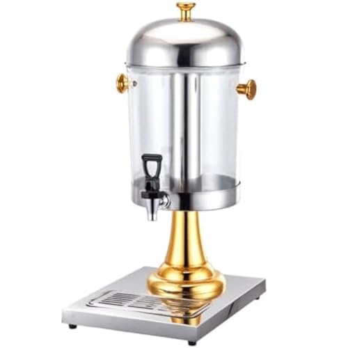 Buffet Stainless Steel Juice Tripod Single Double Head Refrigeration Beverage Machine Transparent Cold Drink Machine(B) von OZLMBERN