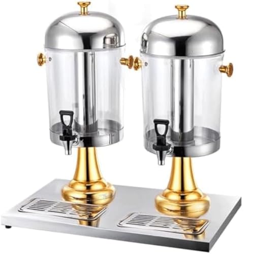 Buffet Stainless Steel Juice Tripod Single Double Head Refrigeration Beverage Machine Transparent Cold Drink Machine(C) von OZLMBERN