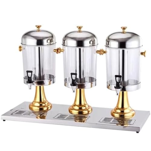 Buffet Stainless Steel Juice Tripod Single Double Head Refrigeration Beverage Machine Transparent Cold Drink Machine(F) von OZLMBERN