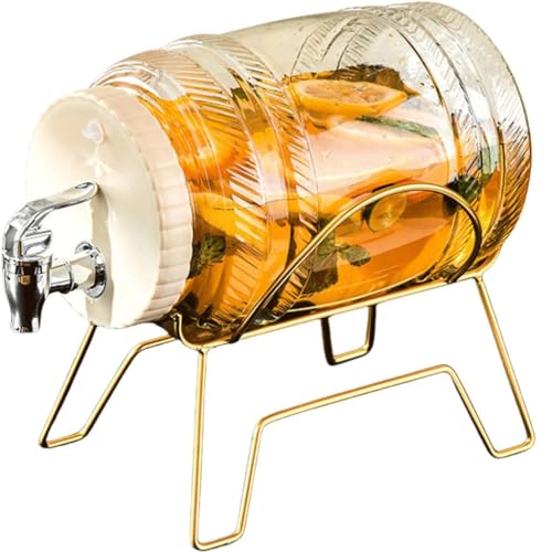Eimer for kalte Getränke for den Haushalt, Obstteekanne, Kunststoffeimer for kalte Getränke, Kühlschrank, Saft, Zitrone, Kaltschaum-Wasserflasche(A) von OZLMBERN